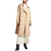 Pepe Jeans Klassisk vattenavvisande trenchcoat Beige, Dam