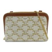 Celine Vintage Pre-owned Canvas celine-vskor White, Dam