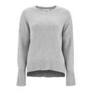 Lisa Yang Kashmir Asymmetrisk Hem Pullover Gray, Dam