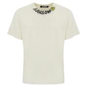 Barrow Beige Bomull T-shirt med Tryck Beige, Herr