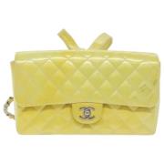 Chanel Vintage Pre-owned Tyg ryggsckar Yellow, Dam