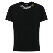 Barrow Svart bomull T-shirt med tryck Black, Herr