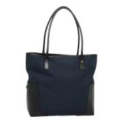 Salvatore Ferragamo Pre-owned Pre-owned Canvas axelremsvskor Blue, Dam