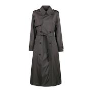 Moncler Stilig Trench Coat Black, Dam