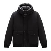 Woolrich Sportig Bomberjacka med Dunfyllning Black, Herr