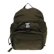 Prada Vintage Pre-owned Canvas ryggsckar Green, Dam