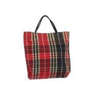 Burberry Vintage Pre-owned Canvas handvskor Red, Dam