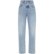 Brunello Cucinelli Blå Denim Jeans för Män Blue, Dam