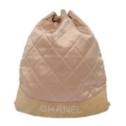 Chanel Vintage Pre-owned Silke ryggsckar Pink, Dam