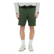 Dime Mtl Franska Terry Shorts Bomull Elastisk Midja Green, Herr