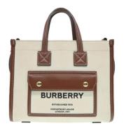 Burberry Vintage Pre-owned Canvas totevskor Beige, Dam