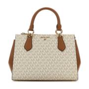 Michael Kors Marilyn Canvas Handväska Beige, Dam