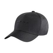 Armani Monogram Baseballkeps med präglat logotyp Black, Unisex