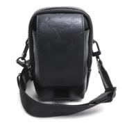 Louis Vuitton Vintage Pre-owned Laeder crossbodyvskor Black, Dam