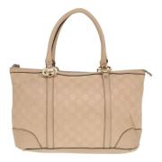 Gucci Vintage Pre-owned Canvas totevskor Beige, Dam