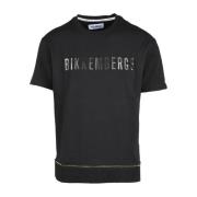 Bikkembergs Vit T-shirt för män Black, Herr