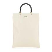 Jil Sander Ivory Läder Shoppingväska Beige, Dam