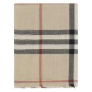 Burberry A2021 Sand Check Vinterhalsduk Multicolor, Dam