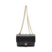 Chanel Vintage Pre-owned Laeder crossbodyvskor Black, Dam