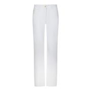 Palm Angels Vita Straight Leg Jeans White, Dam