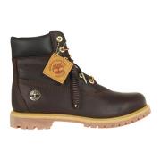 Timberland Premium Mörkbruna Fullkornsstövlar Brown, Dam