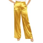 Guess Wide Trousers Yellow, Dam