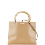 Gucci Vintage Pre-owned Laeder gucci-vskor Beige, Dam