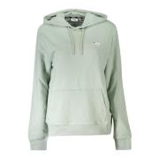 Fila Grön hoodie med broderad logotyp Green, Dam