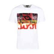 Just Cavalli Vit T-shirt för män White, Herr