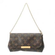 Louis Vuitton Vintage Pre-owned Canvas axelremsvskor Brown, Dam