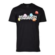 Dsquared2 Bomull T-shirt Black, Herr