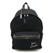 Yves Saint Laurent Vintage Pre-owned Canvas ryggsckar Black, Dam