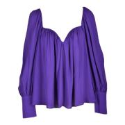 PINKO Viskos Stickad Topp Purple, Dam