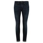 Dondup Mörka denim slim fit byxor Blue, Herr