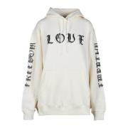 Msgm Sweatshirt White, Dam