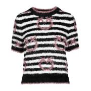 Pinko Stilren Stickad Topp i Nylon Multicolor, Dam