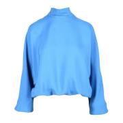 Mauro Grifoni Elegant Viskosblandningstickad Topp Blue, Dam