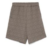 Giorgio Armani Elegant Grå Bermuda Shorts Gray, Herr