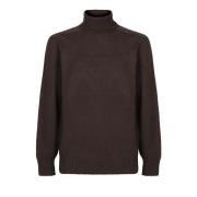 Officine Générale Brun Stickat för Män Aw24 Brown, Herr