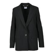 Marella Elegant Blazer med Polyesterblandning Black, Dam