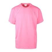 Alexander McQueen Bomull T-shirt med unik design Pink, Herr