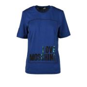 Love Moschino T-Shirts Blue, Dam