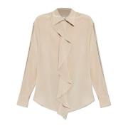 Victoria Beckham Sidenskjorta Beige, Dam