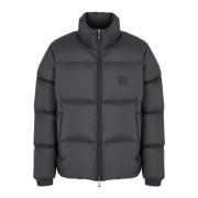 Emporio Armani Svart Quiltad Fjäder Pufferjacka Black, Herr