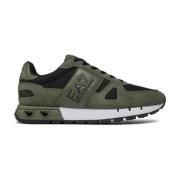 Emporio Armani EA7 Läder Sneakers - Grön Green, Herr