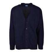 Drumohr Ull Cardigan Blue, Herr