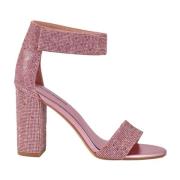 Jeffrey Campbell Stilren sandal i alternativa fibrer Pink, Dam