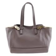 Salvatore Ferragamo Pre-owned Pre-owned Laeder axelremsvskor Brown, Da...