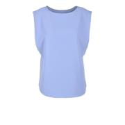 Emporio Armani Elegant blus i polyester Purple, Dam