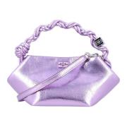 Ganni Rosa Lavendel Mini Bou Handväska Purple, Dam